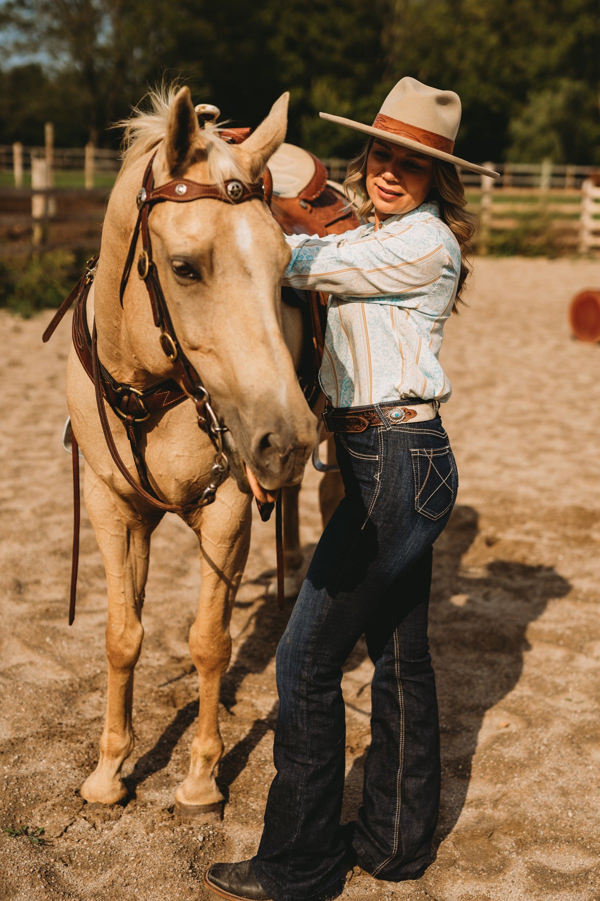 'Ella' High Rise Ariat Trouser Jean (Sizes 25-34)