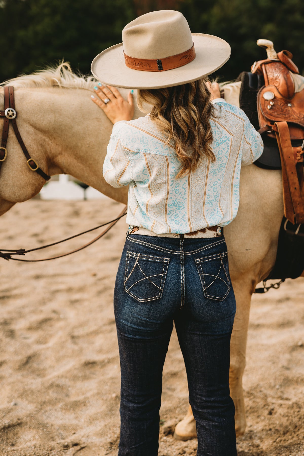 'Ella' High Rise Ariat Trouser Jean (Sizes 25-34)