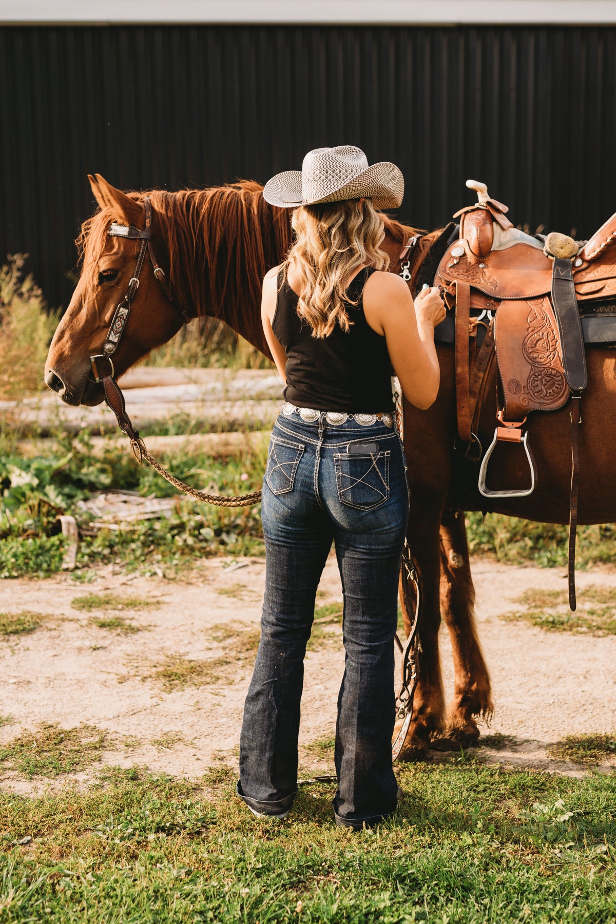 'Ella' High Rise Ariat Trouser Jean (Sizes 25-34)